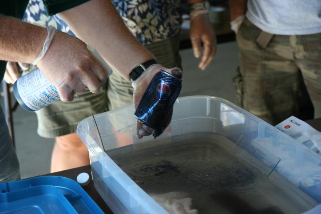 Learning how to print items that have been underwater